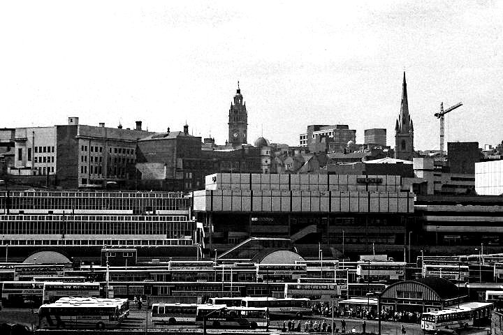 Sheffield Pond Street bus station, 1987