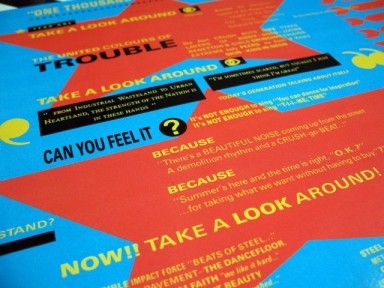 Age Of Chance - 'One Thousand Years Of Trouble' sleeve
