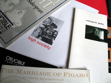 Crucible Theatre programmes from the nineteen-eighties and nineties