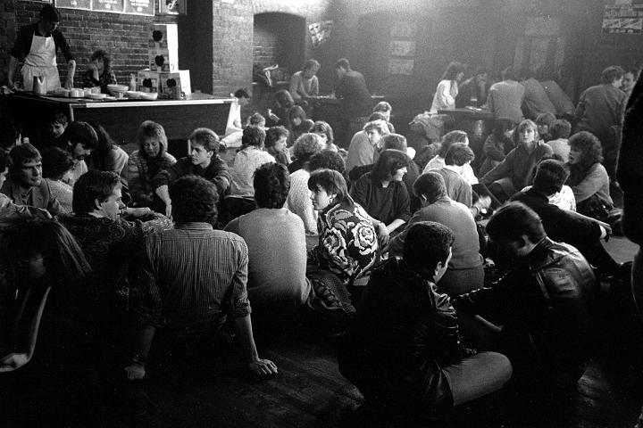 Leadmill back room, Sheffield, 1986